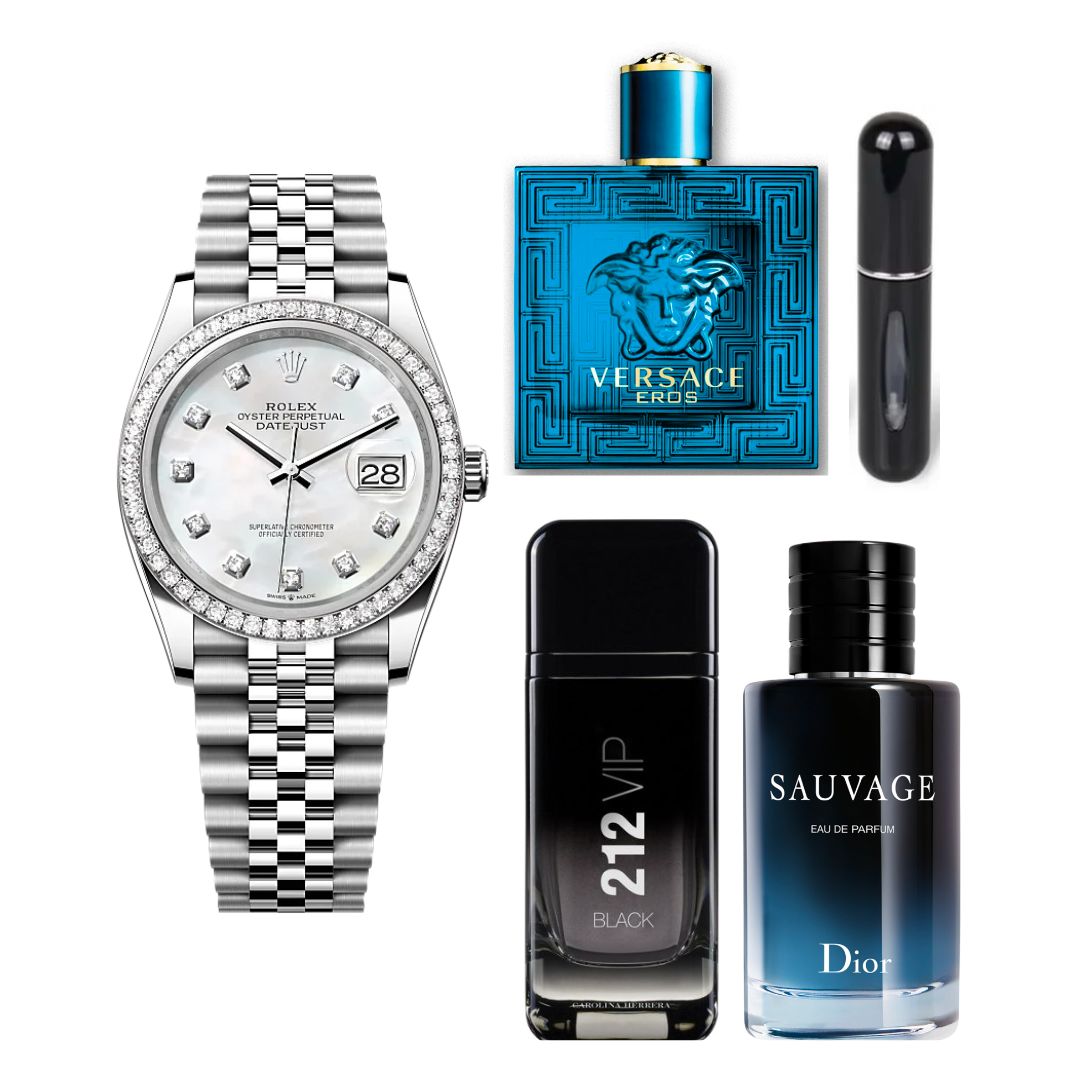 COMBO 3PERFUMES100ML+ROLEXDAY+PERFUMERO